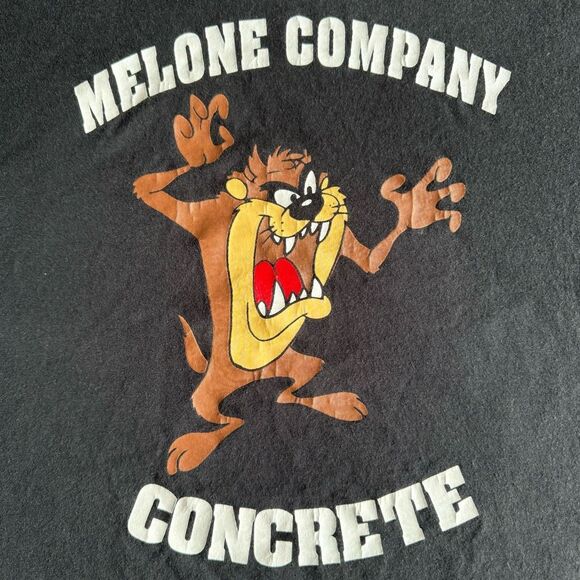 No Brand Other - Single Stitch Tasmanian Devil Graphic T-Shirt Black XL